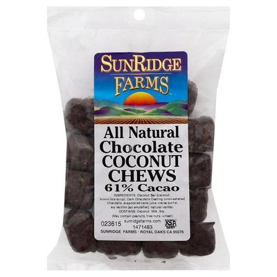 Sunridge Farms Candy Coconut Chews Chocolate 10 LB [UNFI #1162866] [ebt]