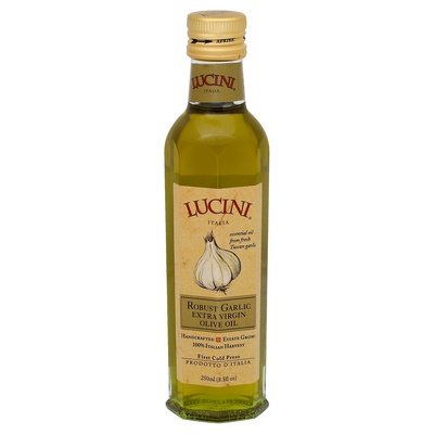 Lucini Italia Olive Oil Extra Virgin Robust Garlic 6/8.5 OZ [UNFI #568063] [ebt]