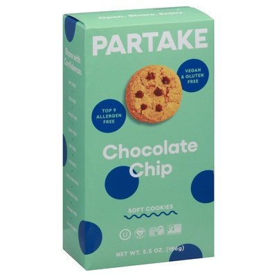 Partake Foods Soft Cookies Chocolate Chip 6/5.5 OZ [UNFI #2555258] [ebt]