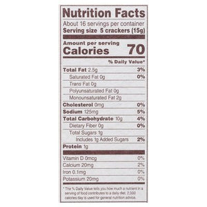 Back To Nature Crackers Classic Round 6/8.5 OZ [UNFI #1516954] [ebt]