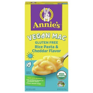 Annies Homegrown Rice Pasta & Sauce Gluten Free Rice Pasta & Cheddar Flavor 12/6 OZ [UNFI #1722370] [ebt]