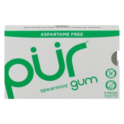 Pur Gum Chewing Gum Aspartame Free Spearmint 12/12.6GR [UNFI #1523836] [ebt] T