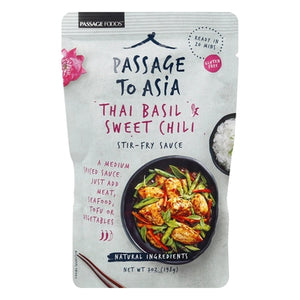 Passage Foods Stir-Fry Sauce Thai Basil & Sweet Chili 6/7 OZ [UNFI #3057759] [ebt]