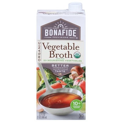 Bonafide Provisions Broth Organic Vegetable 6/32 OZ [UNFI #2728681] [ebt]