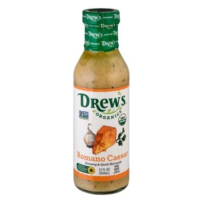 Drews Organics Dressing & Quick Marinade Romano Caesar 6/12 OZ [UNFI #2141844] [ebt]