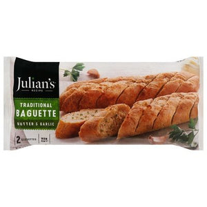 Julians Recipe Butter & Garlic Baguette Traditional 12/12.3 OZ [UNFI  #1987155]