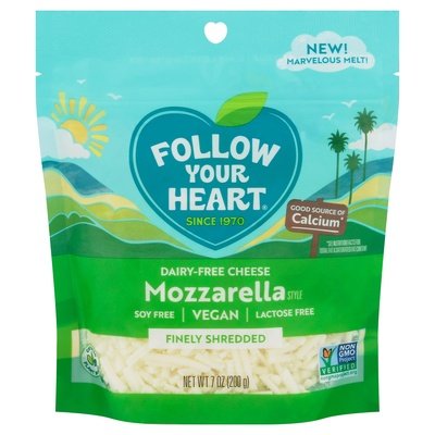 Follow Your Heart Cheese Dairy-Free Mozzarella Style Finely Shredded 8/7 OZ [UNFI #2715241] [ebt]