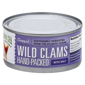 Natural Sea Wild Clams With Salt Chopped Hand-Packed 12/6.5 OZ [UNFI #0455816] [ebt]