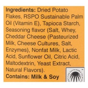 The Good Crisp Company Potato Crisps Gluten Free Aged White Cheddar 8/5.6 OZ [UNFI #2520310] [ebt]