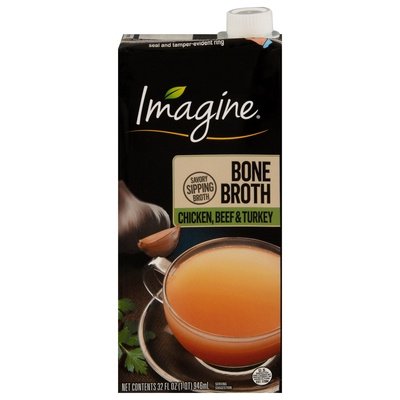 Imagine Foods Bone Broth Chicken Beef & Turkey 12/32 OZ [UNFI #1896224] [ebt]