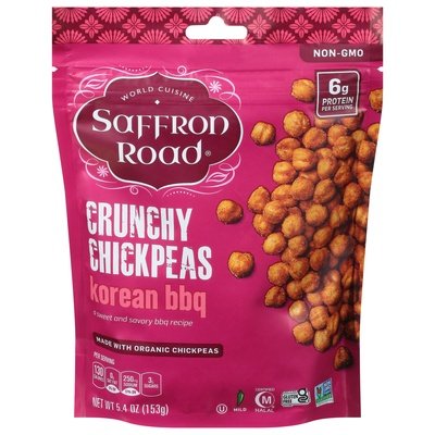 Saffron Road Crunchy Chickpeas Korean BBQ Mild 12/6 OZ [UNFI #2865996] [ebt]