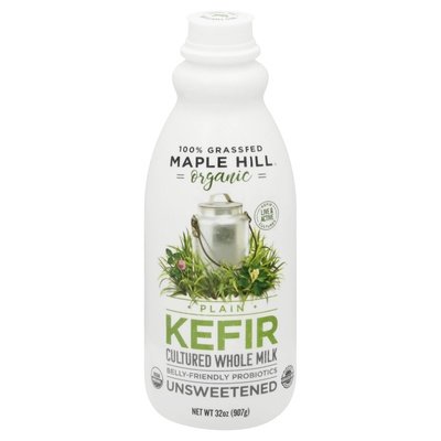 Maple Hill Creamery Kefir Organic Plain Unsweetened 6/32 OZ [UNFI #1795970] [ebt]
