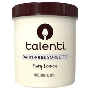 Talenti Gelato E Sorbetto Zesty Lemon Sorbet 8/16 OZ [UNFI  #3054574]