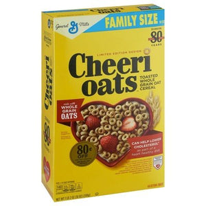 Cheerios Oat Cereal Whole Grain Toasted Family Size 10/18 OZ [UNFI #2727204] [ebt]