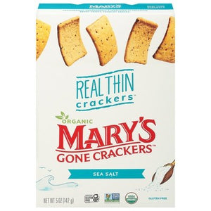 Marys Gone Crackers Crackers Real Thin Sea Salt 6/5 OZ [UNFI #2284933] [ebt]