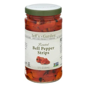 Jeffs Garden Bell Pepper Strips Roasted 6/12 OZ [UNFI #1142546] [ebt]