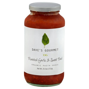 Daves Gourmet Pasta Sauce Organic Roasted Garlic & Sweet Basil 6/24 OZ [UNFI #3088945] [ebt]