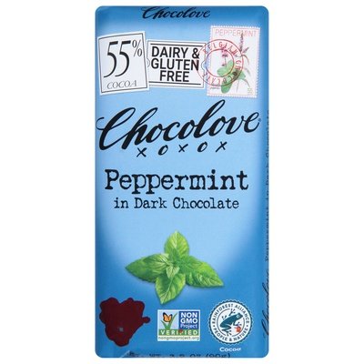 Chocolove Peppermint In Dark Chocolate 12/3.2 OZ [UNFI #207373] [ebt] T