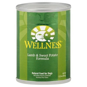 Wellness Natural Food For Dogs Lamb & Sweet Potato Formula 12/12.5OZ [UNFI #0551937]