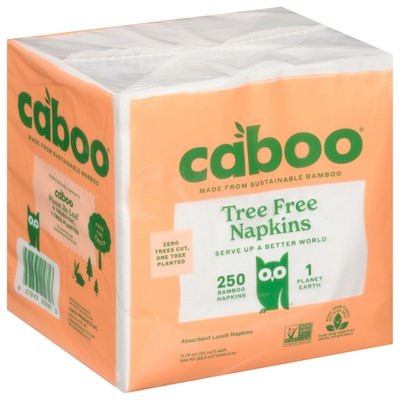 Caboo Bamboo Napkins Tree Free 16/1 PK [UNFI #1633171] T