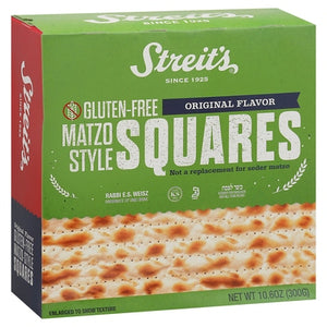 Streits Squares Gluten-Free Matzo Style Original Flavor 12/10.6 Z [UNFI #2626554] [ebt]