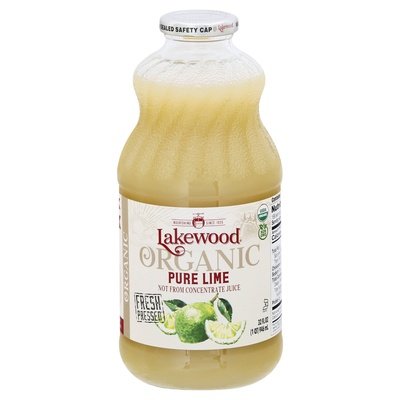 Lakewood Juice Organic Pure Lime 6/32 OZ [UNFI #2360964] [ebt]