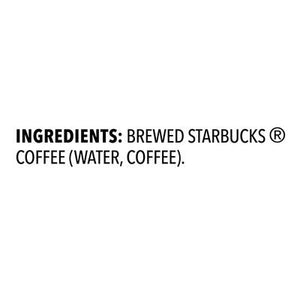 Starbucks Coffee Iced Coffee Blonde Roast Unsweetened Black 8/48 OZ [UNFI #2287183] [ebt] T