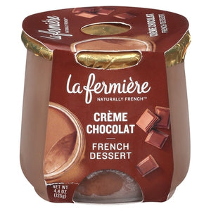 La Fermiere French Dessert Creme Chocolat 6/4.4 OZ [UNFI #2861441] [ebt]