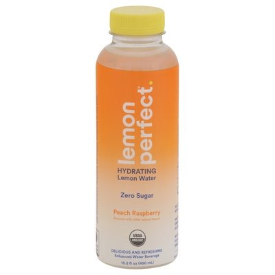 Lemon Perfect Lemon Water Zero Sugar Peach Raspberry Hydrating 12/15.2 Z [UNFI #3014404] [ebt]