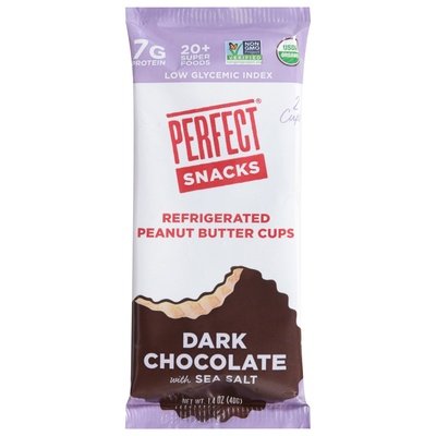 Perfect Bar Peanut Butter Cups Refrigerated Dark Chocolate with Sea Salt 16/1.4 OZ [UNFI #2477826] [ebt]