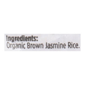 Lundberg Family Farms Gourmet Rice Organic Brown Jasmine American 25 Lb [UNFI #0134478] [ebt]