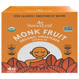 Sweet Leaf Monk Fruit Sweetener Organic Granular 1.13 OZ [UNFI #2601078] [ebt] T