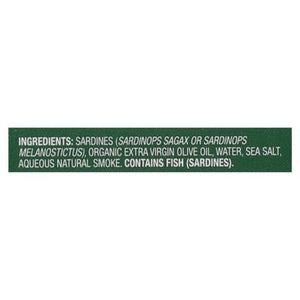 Wild Planet Wild Sardines Lightly Smoked 12/4.4 OZ [UNFI #214478] [ebt]