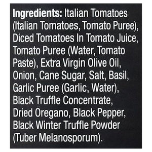 Truff Pasta Sauce Black Truffle Pomodoro 12/18 OZ [UNFI #2655207] [ebt]