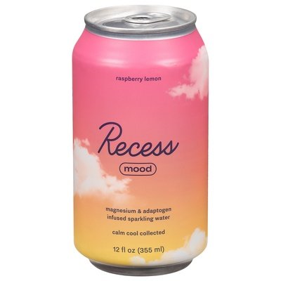 Recess Sparkling Water Mood Raspberry Lemon 12/12 OZ [UNFI #2917276] [ebt] T