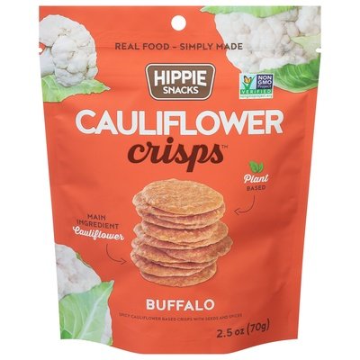 Hippie Snacks Crisps Cauliflower Buffalo 8/2.5 OZ [UNFI #2899458] [ebt]