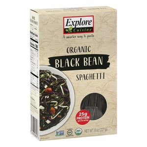 Explore Cuisine Spaghetti Organic Black Bean 6/8 OZ [UNFI #1850452] [ebt]