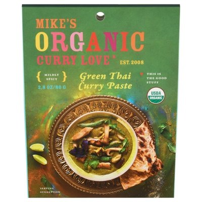 Mikes Organic Curry Love Curry Paste Green Thai Mildly Spicy 6/2.8 OZ [UNFI #2082477] [ebt]