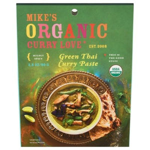 Mikes Organic Curry Love Curry Paste Green Thai Mildly Spicy 6/2.8 OZ [UNFI #2082477] [ebt]