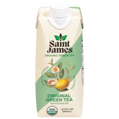 Saint James Green Tea Organic Original 12/16.9 Z [UNFI #2995074] [ebt]