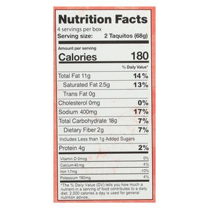 Planet Based Foods Taquitos Southwest Style 8/9.6 OZ [UNFI  #2901783]
