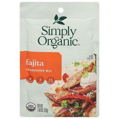 Simply Organic Seasoning Mix Fajita 12/1 OZ [UNFI #916163] [ebt]