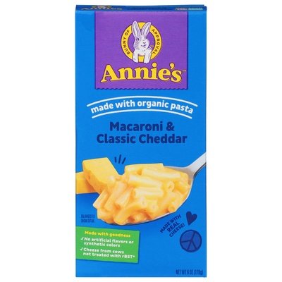 Annies Homegrown Macaroni & Classic Cheddar 12/6 OZ [UNFI #0693333] [ebt]