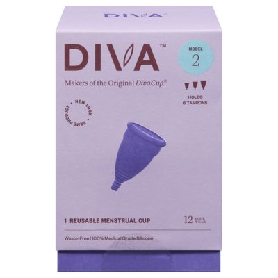 Divacup Menstrual Cup Reusable Model 2 1 Ea [UNFI #0776476] T