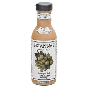 Briannas Vinaigrette Dressing Champagne Style 6/12 OZ [UNFI #252445] [ebt]