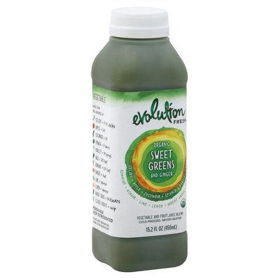 Evolution Fresh Juice Blend Vegetable And Fruit Organic Sweet Greens And Ginger 6/15.2 OZ [UNFI #1560838] [ebt] T