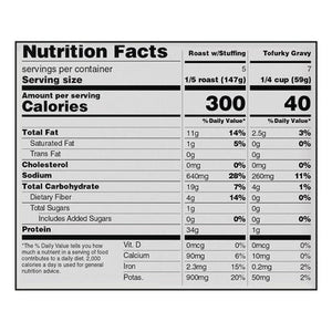 Tofurky Roast & Gravy Plant-Based 6/2.5 LB [UNFI #1051432] [ebt]