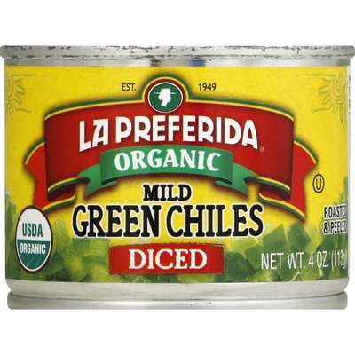 La Preferida Green Chiles Diced Mild 12/4 OZ [UNFI #1327378] [ebt]