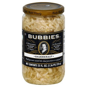 Bubbies Sauerkraut 6/25 OZ [UNFI #2529659] [ebt]