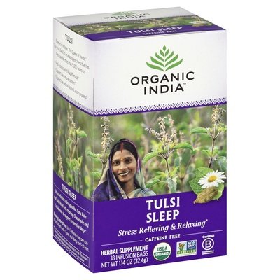 Organic India Herbal Supplement Tulsi Sleep Caffeine Free Infusion Bags 6/18 CT [UNFI #1105691] [ebt]